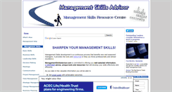 Desktop Screenshot of managementskillsadvisor.com