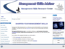 Tablet Screenshot of managementskillsadvisor.com